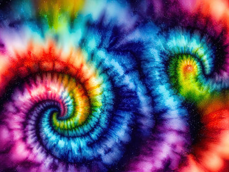 colorful isolated in black background with Generative AIの素材