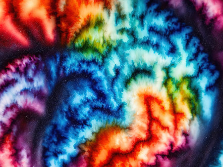 colorful isolated in black background with Generative AIの素材