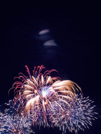 Firework in summertime in Taiwan.