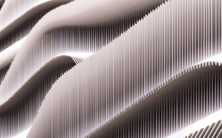 Light white gray wave texture in Generative AI.の素材
