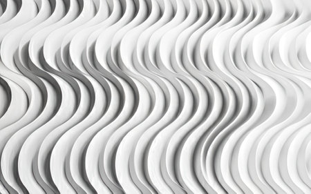 Light white gray wave texture in Generative AI.の素材