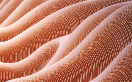 Peach fuzz wave texture in Generative AI.の素材