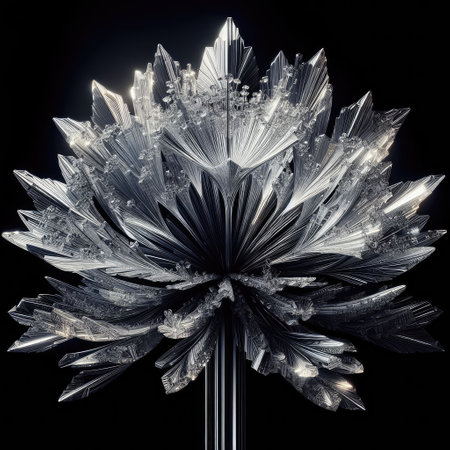 crystal dandelion with Generative AI.の素材