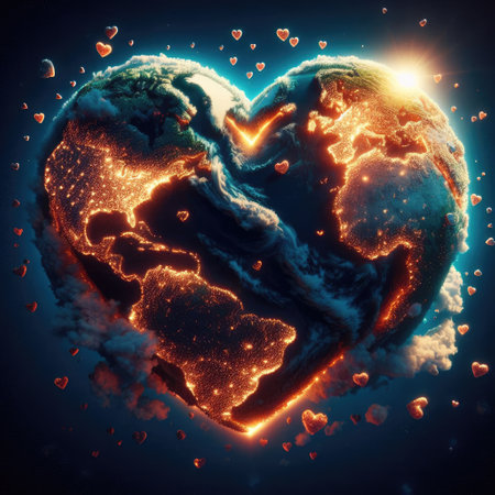 Love Earth theme (Earth day) with Generative AI.の素材