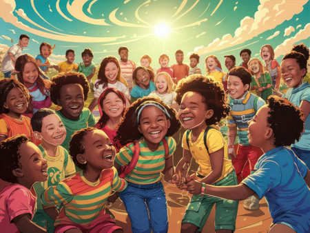 children's day background with Generative AI.の素材