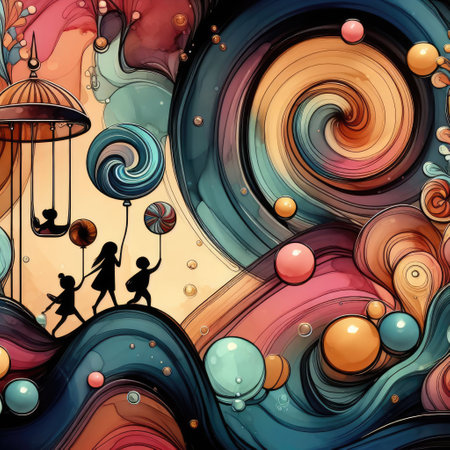 children's day background with Generative AI.の素材