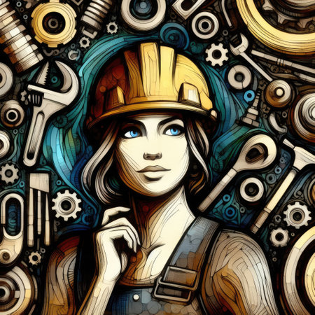 Labor Day background with Genereative AI.の素材