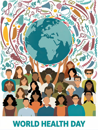 World Health day theme with Generative AI.の素材