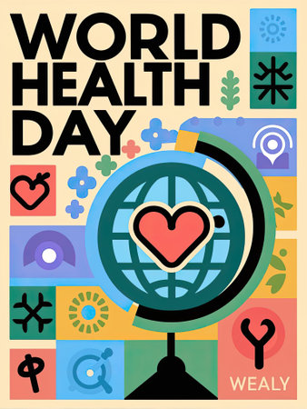 World Health day theme with Generative AI.の素材