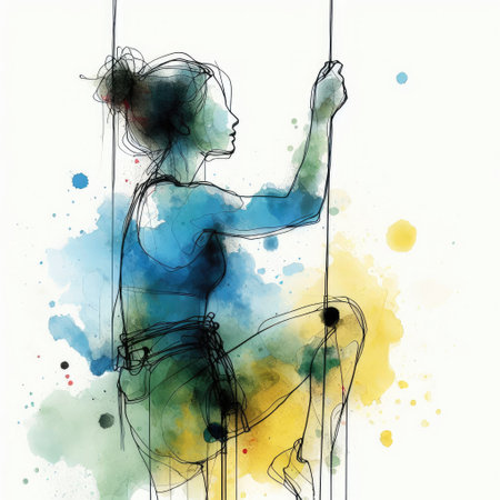 sport climbing in Generative AI.の素材