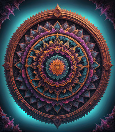 Mandala with Generative AI.の素材