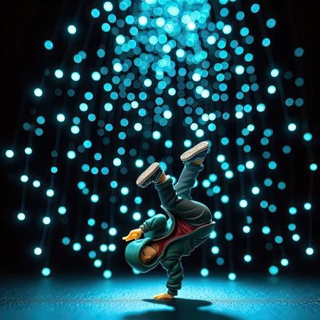 dancer hip hop breakdance with Generative AI.の素材