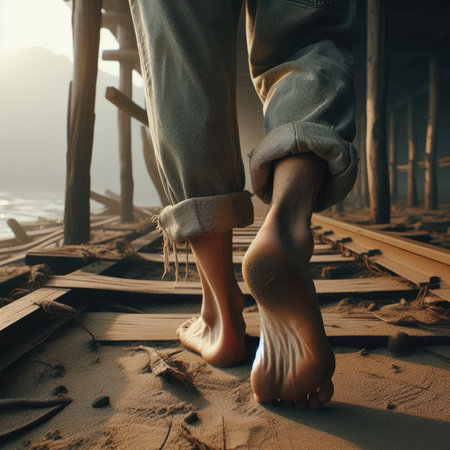 Solitary Stroll with Generative AI.の素材