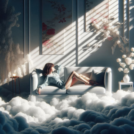 Dreaming in the Clouds: A Surreal Escape with Generative AI.の素材