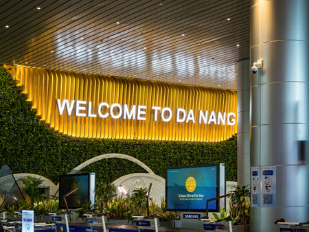 Da Nang, Vietnam â May 28, 2024: Da Nang International Airport (DAD) in Da Nang, Vietnam, Asia.のeditorial素材