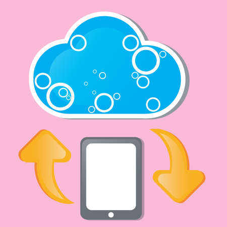 Cloud computingのイラスト素材