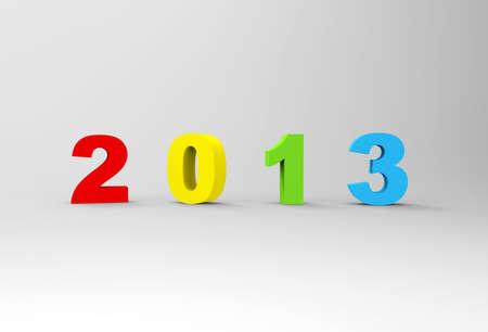 Happy new year 2013 , 3D の写真素材
