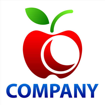 apple logo vector のイラスト素材