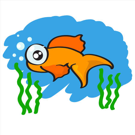 cartoon fish vector のイラスト素材