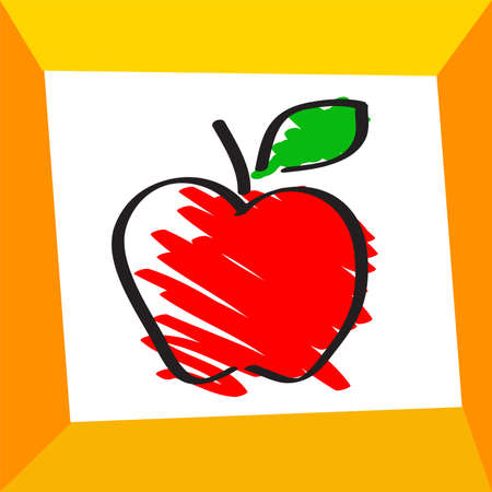 appleのイラスト素材