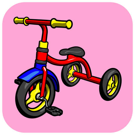 A child s tricycle vectorのイラスト素材
