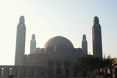 bahria town mosque in pakistanの写真素材