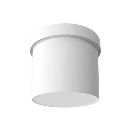 White Ice cream paper Tub Bucket Container For Dessert, Yogurt, Ice Cream, Sour Cream for Package Design Mock Up Close up View Isolated on White Background 3d renderの写真素材