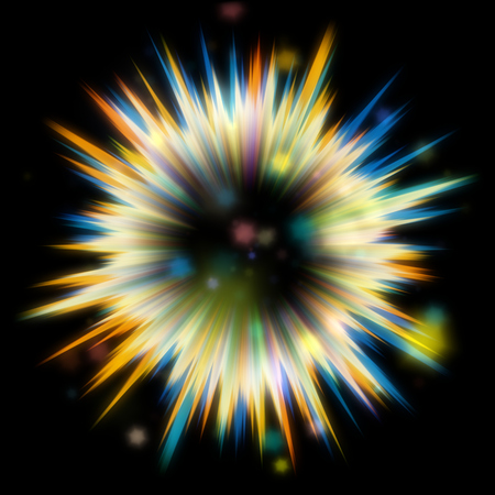 Multicolor Flash, Burst or Explosionの写真素材