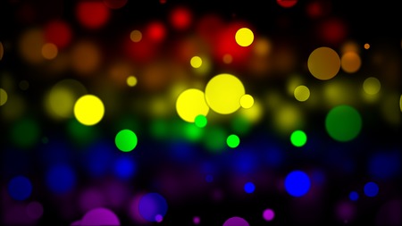 LGBT flag with Blured Circles Effectの写真素材