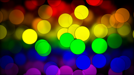 LGBT flag with Blured Circles Effectの写真素材