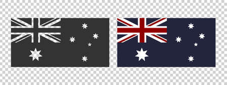 Flag of Australia. Commonwealth of Australia Flag. Concept flag of Australia. Vector illustrationのイラスト素材