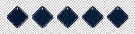 Mockup price tag collection. Label tags textured. Christmas label tag. New year labels. Vector illustrationのイラスト素材