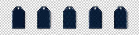 Price tag collection. Label tags textured. Christmas label tag. Vector illustrationのイラスト素材