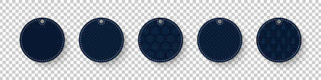 Set of flat winter sale labels and banners. Textured labels on transparent background. Vector illustrationのイラスト素材