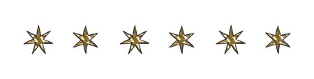 Stars set. Stars with glitter. Gold glitter. Trendy design. Concept stars. Vector illustrationのイラスト素材