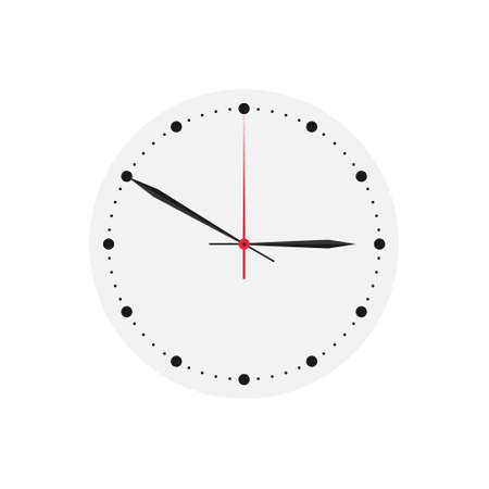 ? lock face concept. Clock Vector. Mechanical clock face. Vector illustration isolated on white backgroundのイラスト素材