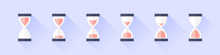 Hourglass icon. Vintage hourglass. Time Symbol. Clock Sign. Vector illustration