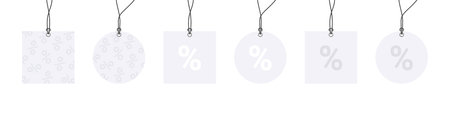 Sale tags. Price tags icons. Paper labels set. Template tag icons. Vector illustrationのイラスト素材