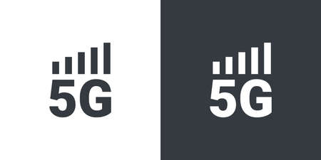 5G symbol concept. High speed internet icons. 5G signal icons. Vector illustrationのイラスト素材