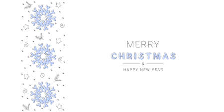 Christmas background. Background with Christmas elements for greetings. Hand drawn background. Vector illustrationのイラスト素材