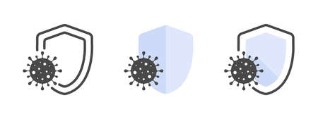 Medical icons. Health icon concept. Virus protection icon. Vector illustrationのイラスト素材