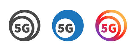 5G icons. High speed internet icon . 5G communication technology. Vector imagesのイラスト素材