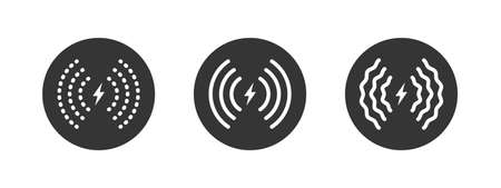 wireless charger. Wireless charger icon concept. Phone charge simple sign. vector illustrationのイラスト素材