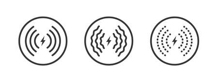 wireless charger. Wireless charger icon. Phone charge simple sign. vector illustrationのイラスト素材