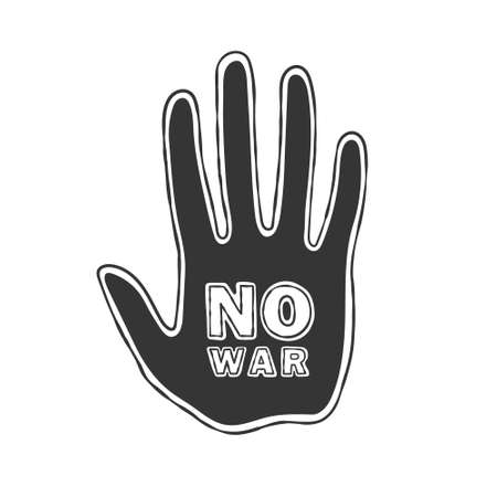 Stop war icon. Calling No to War. vector illustrationのイラスト素材