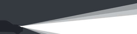 Rays of light, banner. Light from car headlights. vector imageのイラスト素材