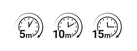 time icons. Cooking time icons. Timer symbol. vector scalable graphicsのイラスト素材