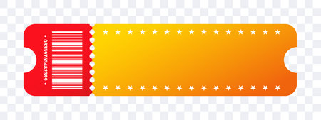 Blank template ticket. Mockup ticket. Concert ticket template. Vector scalable graphicsのイラスト素材