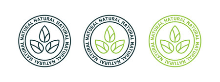 Natural product icons. Natural and organic products. Vector scalable graphicsのイラスト素材