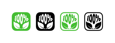 Biodegradable. Ecological succession icons. Icons of reusable plastic bio packaging. Vector iconsのイラスト素材